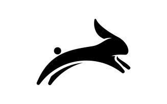 Cute Rabbit template Logo icon illustration design v.5