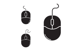 Mouse computer Vector icon design template v.2
