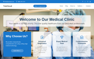 TishClinic6 – Medical Clinic WordPress Theme