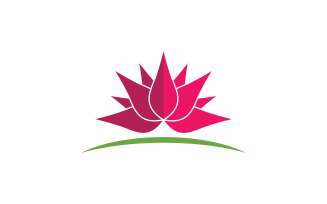 Beauty Lotus flower Cosmetic skincare Logo design template V.12