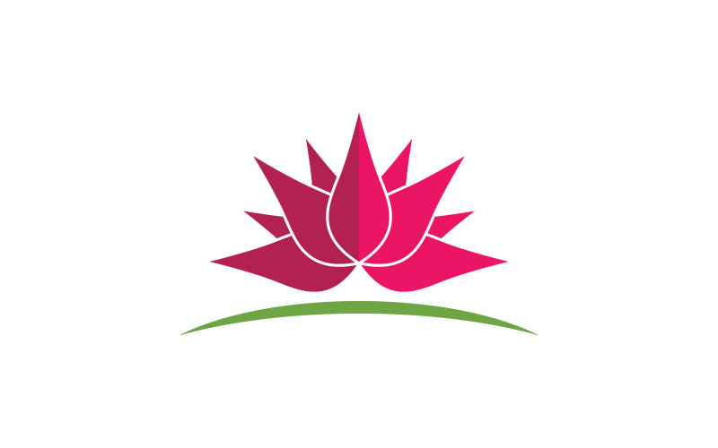 Beauty Lotus flower Cosmetic skincare Logo design template V.12 Logo Template