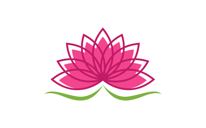 Beauty Lotus flower Cosmetic skincare Logo design template V.15 Logo Template
