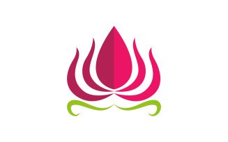 Beauty Lotus flower Cosmetic skincare Logo design template V.18