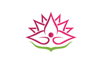 Beauty Lotus flower Cosmetic skincare Logo design template V.19