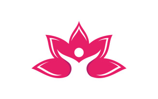 Beauty Lotus flower Cosmetic skincare Logo design template V.22