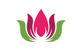 Beauty Lotus flower Cosmetic skincare Logo design template V.23