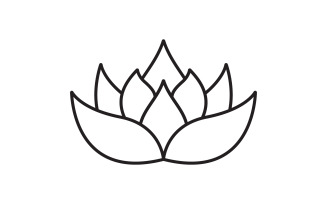 Beauty Lotus flower Cosmetic skincare Logo design template V.28