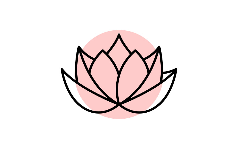 Beauty Lotus flower Cosmetic skincare Logo design template V.31 Logo Template