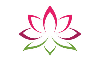 Beauty Lotus flower Cosmetic skincare Logo design template V.33