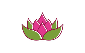 Beauty Lotus flower Cosmetic skincare Logo design template V.34