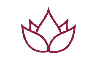Beauty Lotus flower Cosmetic skincare Logo design template V.35