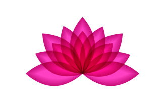 Beauty Lotus flower Cosmetic skincare Logo design template V.36