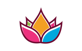Beauty Lotus flower Cosmetic skincare Logo design template V.37