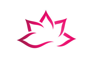 Beauty Lotus flower Cosmetic skincare Logo design template V.40