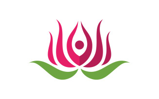 Beauty Lotus flower Cosmetic skincare Logo design template V.42