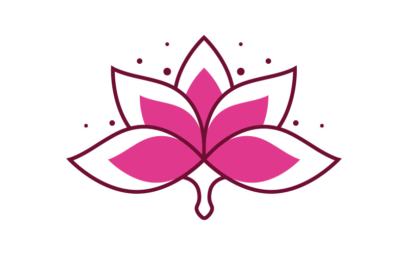 Beauty Lotus flower Cosmetic skincare Logo design template V.43 Logo Template