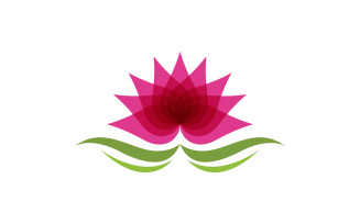 Beauty Lotus flower Cosmetic skincare Logo design template V.5