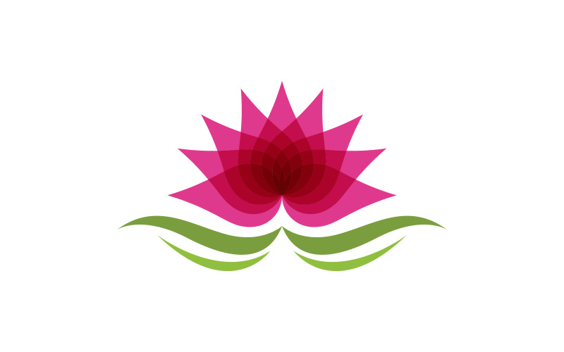 Beauty Lotus flower Cosmetic skincare Logo design template V.5 Logo Template