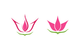 Beauty Lotus flower Cosmetic skincare Logo design template V.6