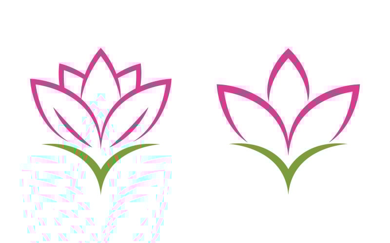 Beauty Lotus flower Cosmetic skincare Logo design template V.7 Logo Template