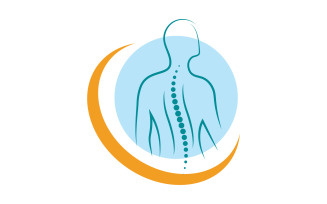 Chiropractic Healthy Vector icon Logo design Template v.11
