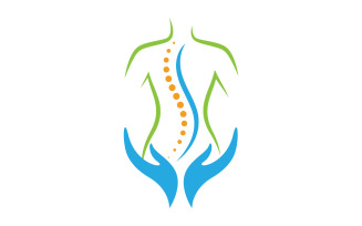 Chiropractic Healthy Vector icon Logo design Template v.12