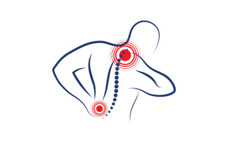 Chiropractic Healthy Vector icon Logo design Template v.15