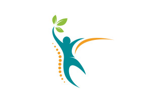 Chiropractic Healthy Vector icon Logo design Template v.16