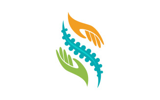 Chiropractic Healthy Vector icon Logo design Template v.17