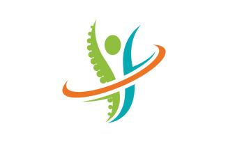 Chiropractic Healthy Vector icon Logo design Template v.20