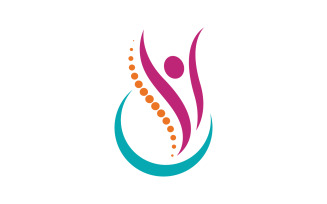 Chiropractic Healthy Vector icon Logo design Template v.21
