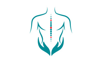 Chiropractic Healthy Vector icon Logo design Template v.23