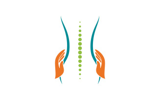 Chiropractic Healthy Vector icon Logo design Template v.26