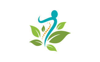 Chiropractic Healthy Vector icon Logo design Template v.6
