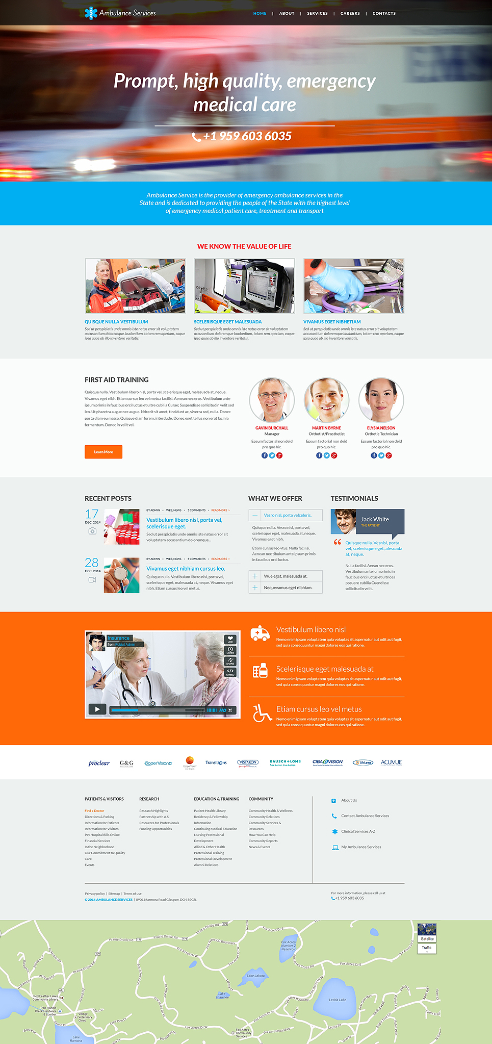 Ambulance Responsive Website Template New Screenshots BIG