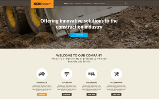 Civil Engineering Responsive Website Template