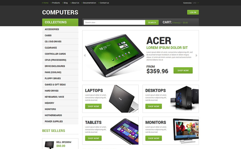 Computer Store Responsive Shopify Theme Big Screenshot Computer Store Responsive Shopify Theme New Screenshots BIG