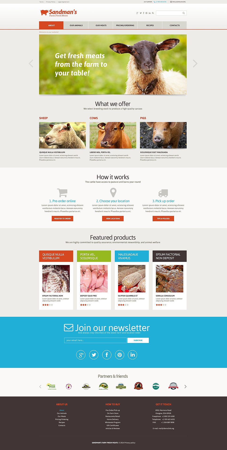 Farm Responsive Website Template New Screenshots BIG