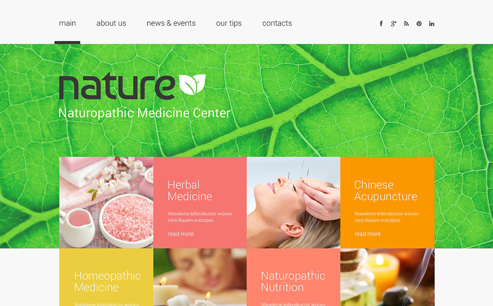 Herbal Responsive site Template 49118