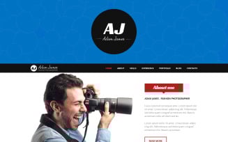 Page of Fashion Photographer WordPress Theme