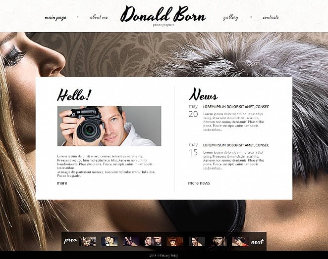 Photographer Portfolio Photo Gallery Template New Screenshots BIG