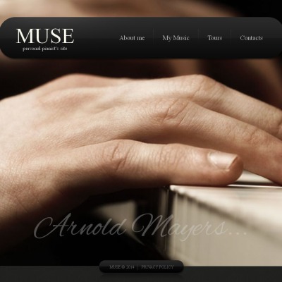 Plantilla Moto CMS HTML para Sitio de Cantantes #49177