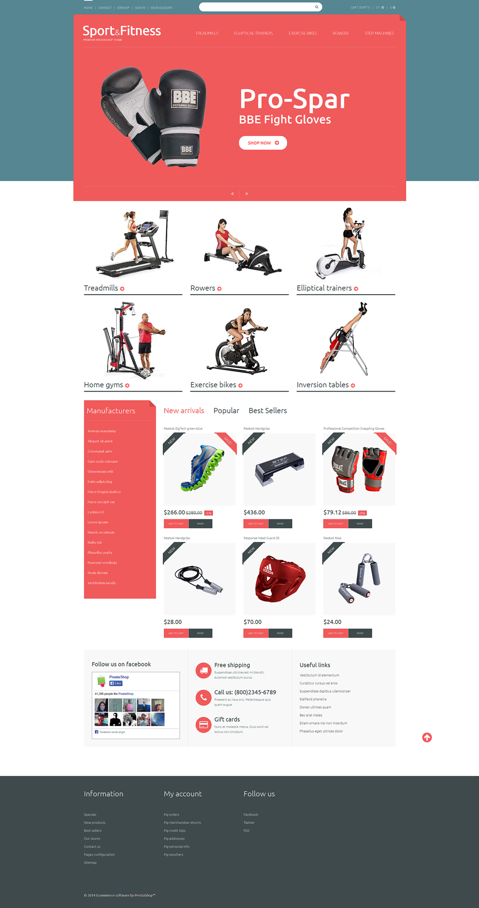 Sport  Fitness PrestaShop Theme New Screenshots BIG