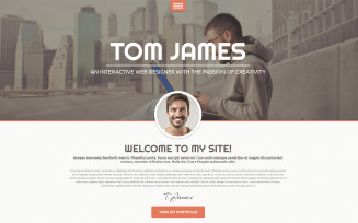 Web Designer CV WordPress Theme
