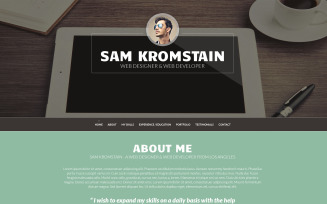 Web Developer CV WordPress Theme