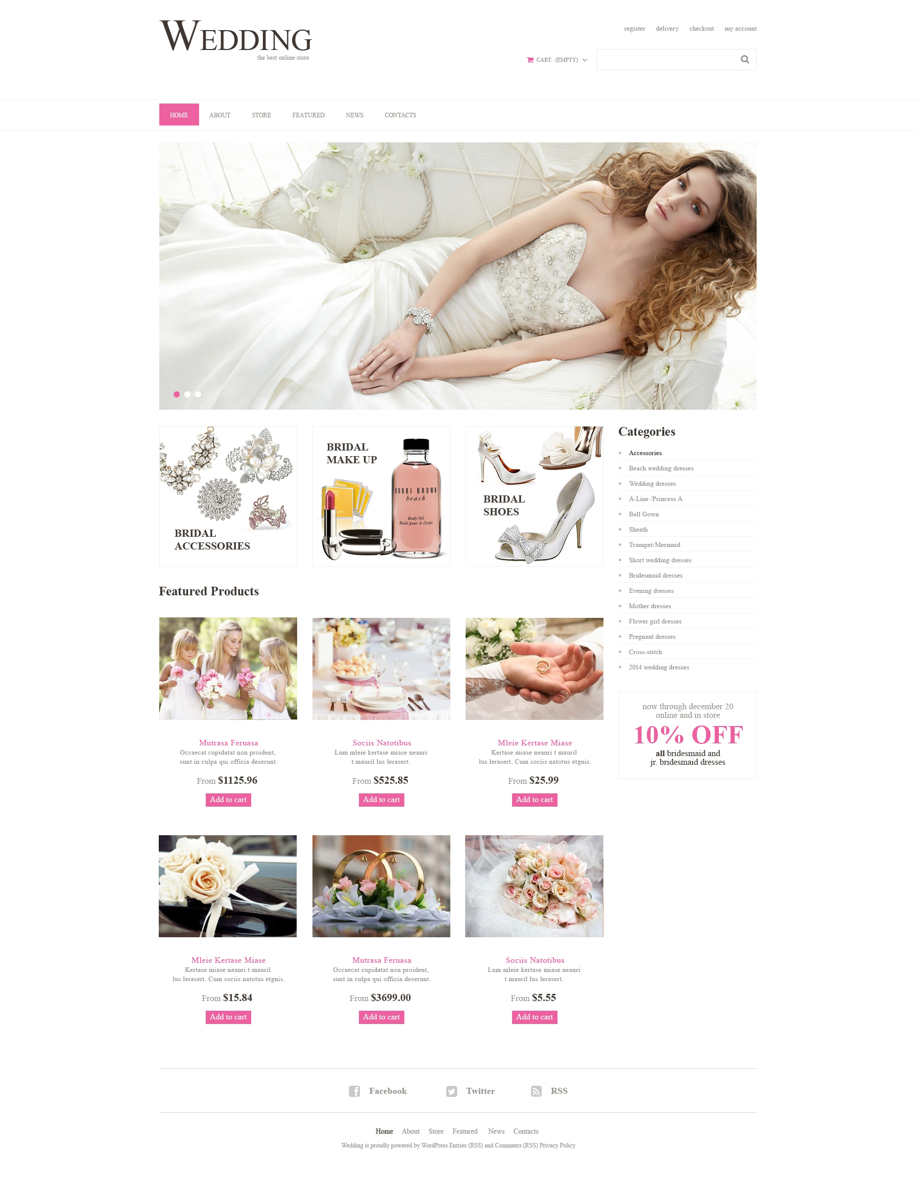 Wedding Shop Responsive WooCommerce Theme