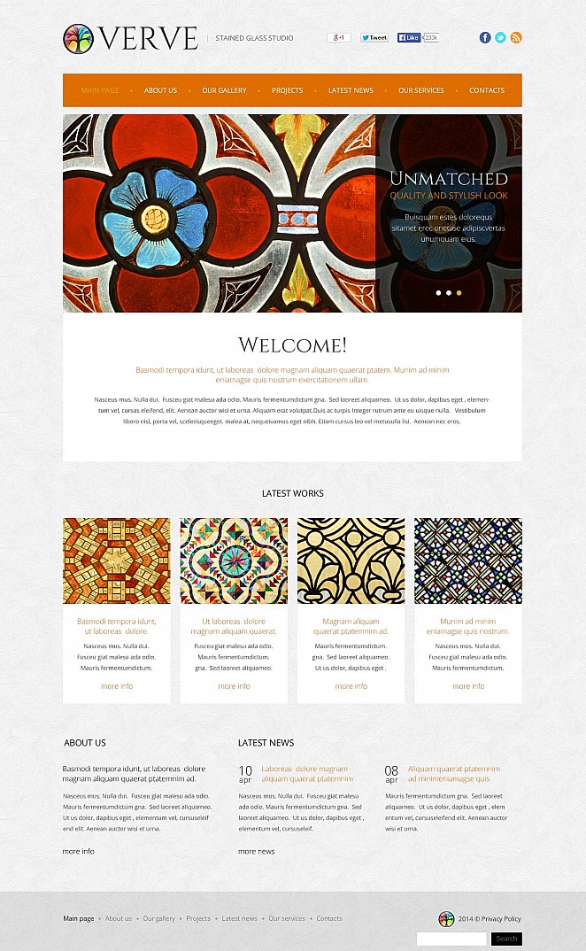 Windows & Doors Flash CMS Template New Screenshots BIG