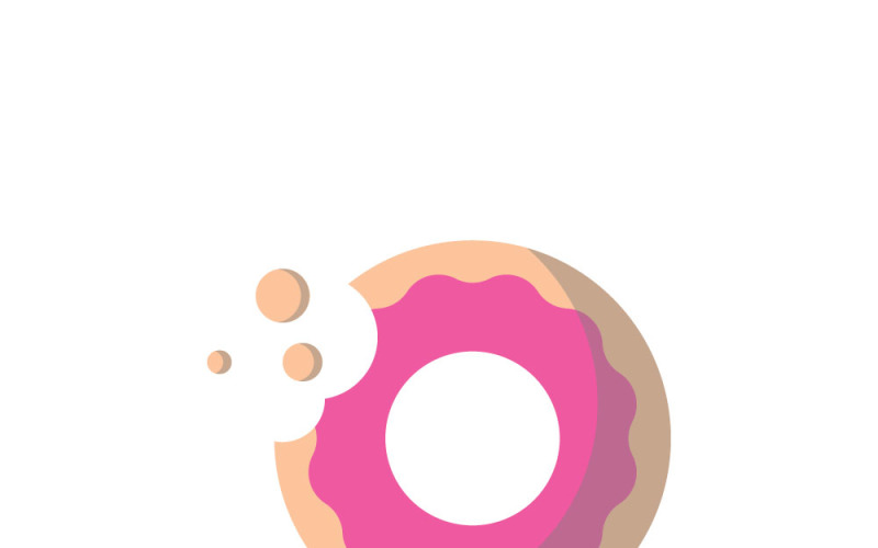 Donut logo. symbol. logo design. Logo Template
