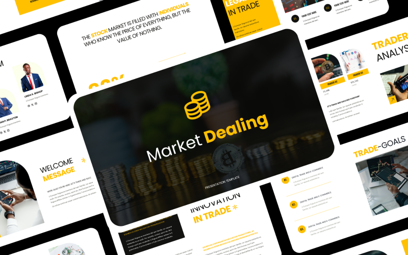 Market Finance Presentation PowerPoint Template