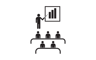 Training business coach Vector icon design illustration v.1